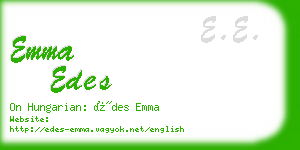 emma edes business card